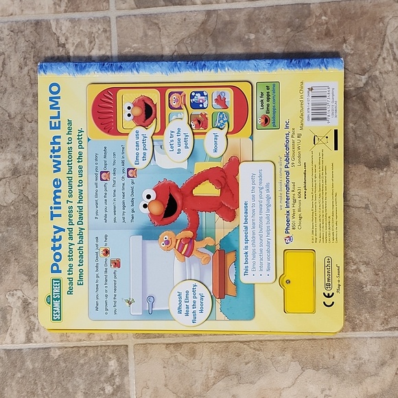Sesame Street Potty Time with Elmo Sound Book - by Kelli KaufmPrann (Board Book) - Picture 2 of 2